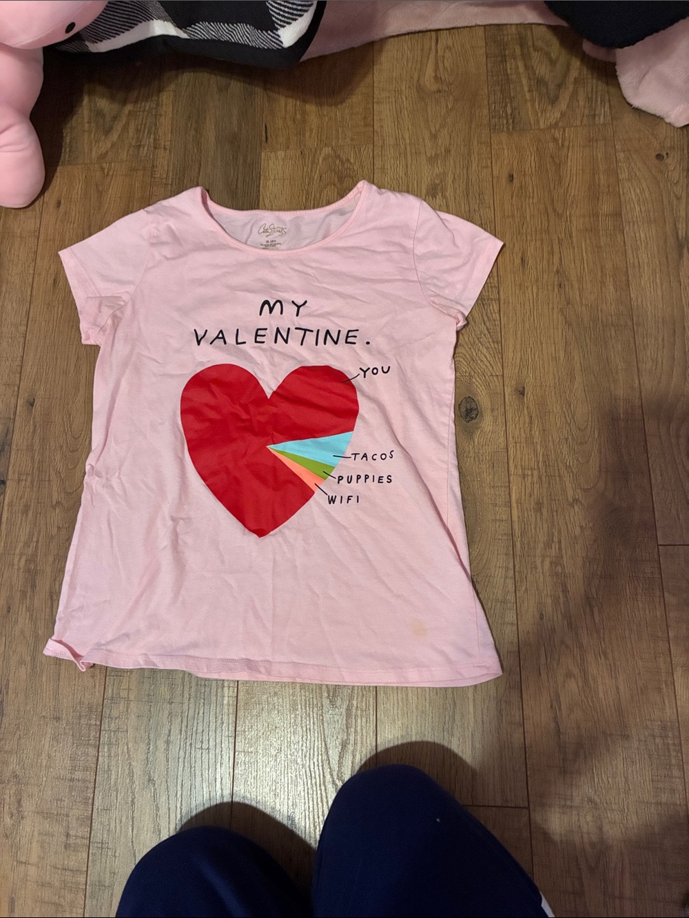 City Streets Pink 'My Valentine' Kids Heart Graphic Tee